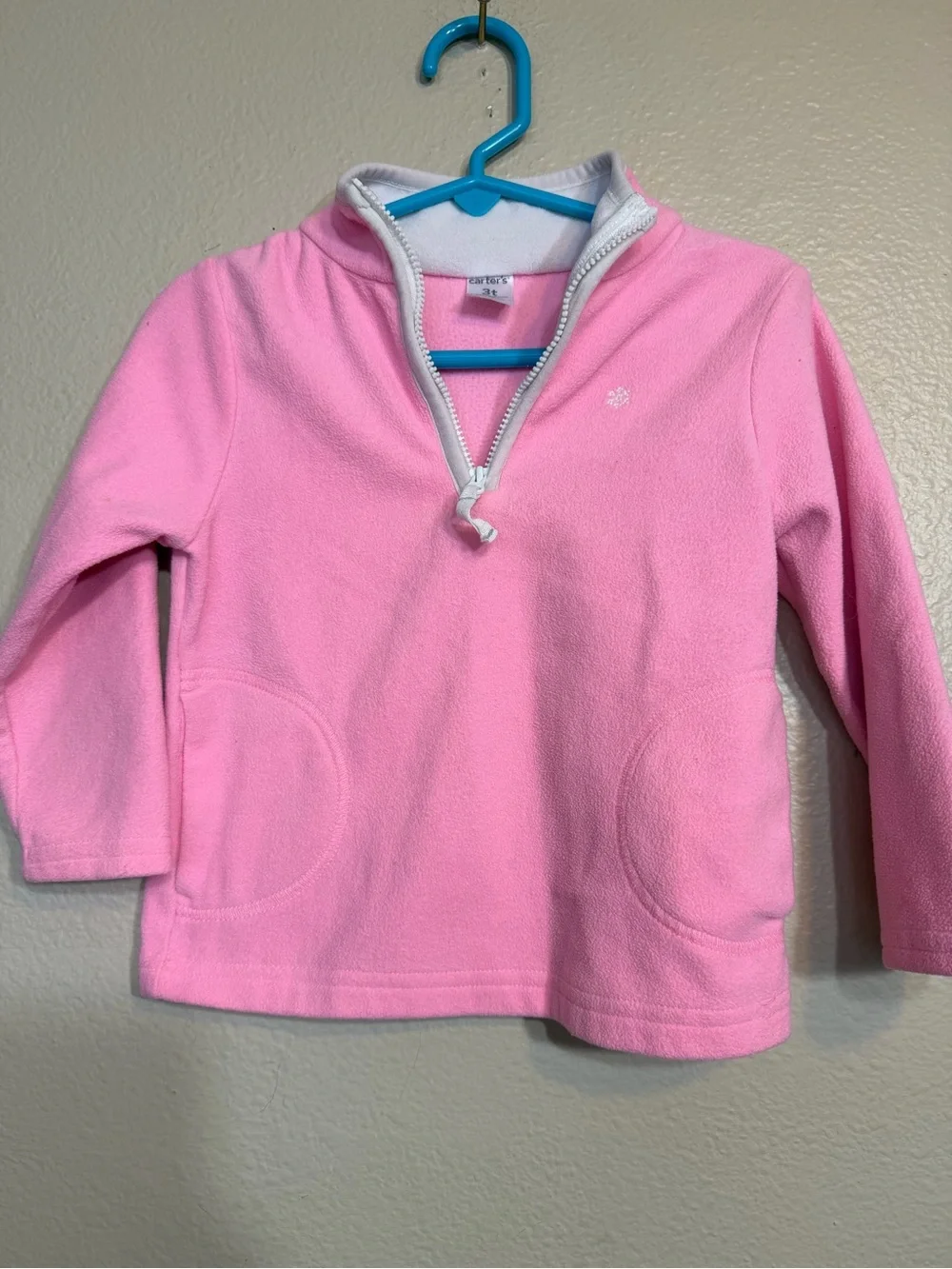 Bundle Kids Half-Zip Fleece Pullover - Pink, Purple, Mint Girls 3T